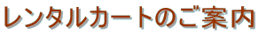 �����^���J�[�g�̂��ē�